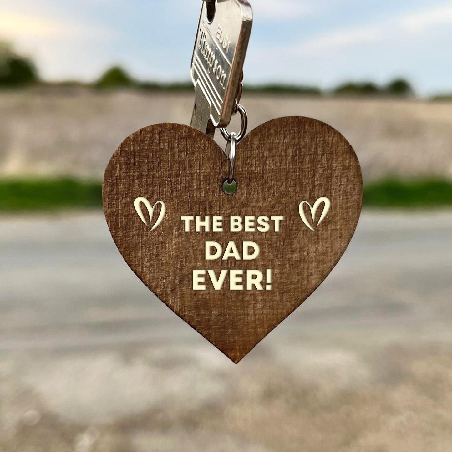 Dad Gifts From Daughter Son Wood Keyring Dad Gift For Birthday