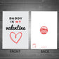 Valentines Card For Daddy Is My Valentine Daddy Cards