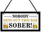 3 Pieces Funny Alcohol Hanging Bar Signs Plaque For Home Bar