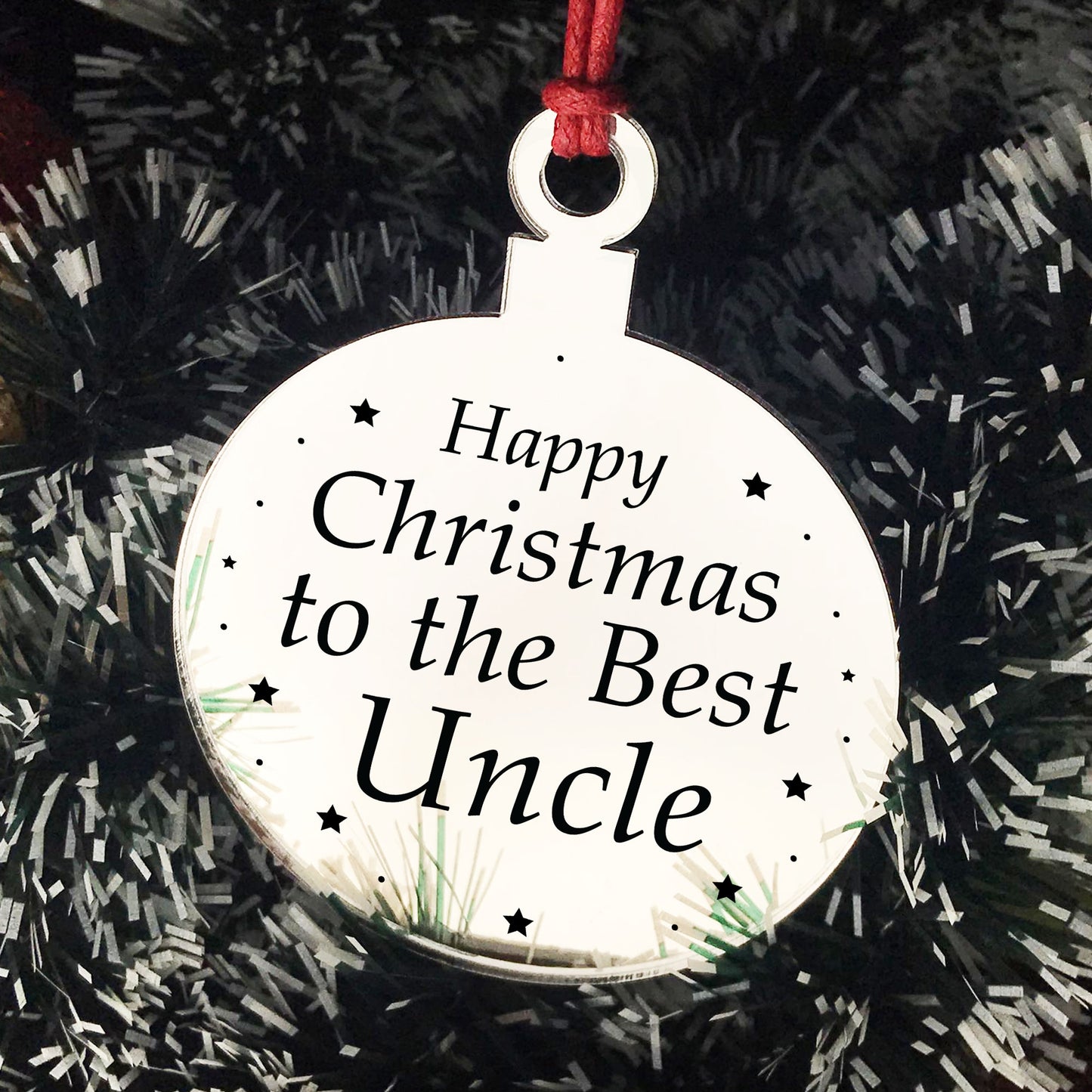 Christmas Gift For Uncle Christmas Tree Decoration Engraved