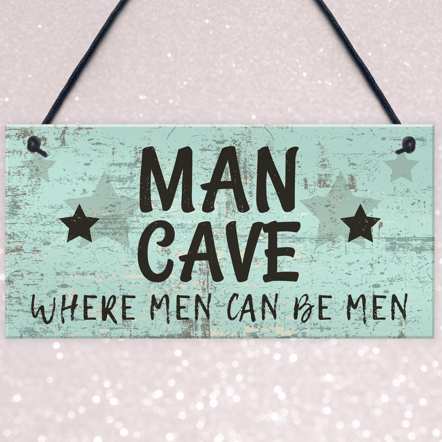 The Man Cave Door Sign Shed Garage Vintage Gift For Dad Grandad