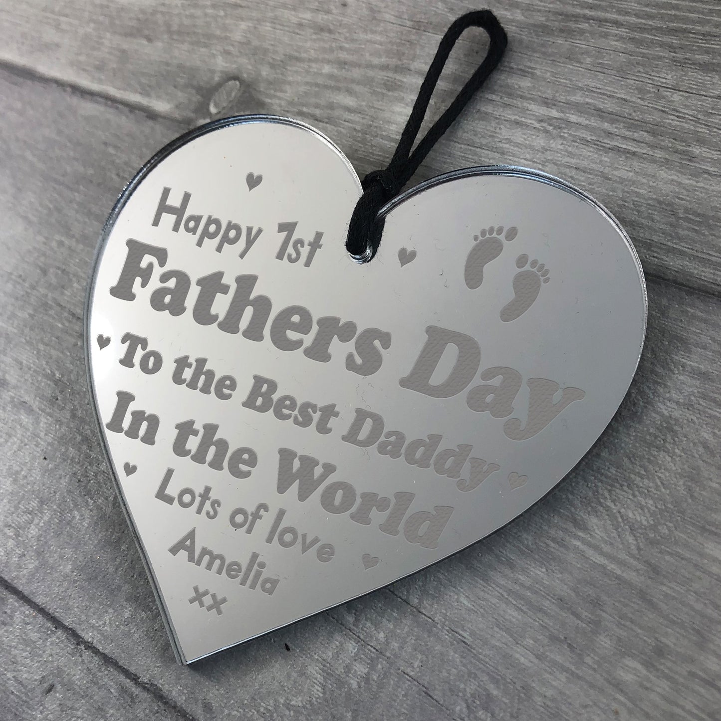 Personalised 1st Fathers Day Gift For Dad From Daughter Son