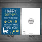 Funny Birthday Card For Mum Dad Brother Sister Lockdown Cat Card