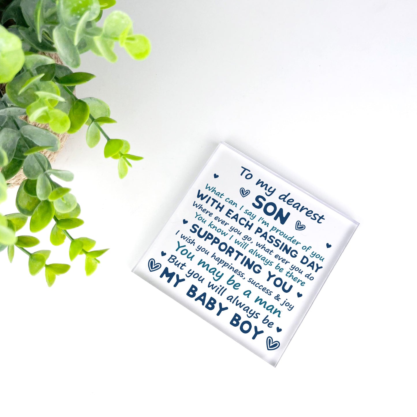 Son Gifts From Dad 18th 21st Birthday Gift Plaque Gift From Mum