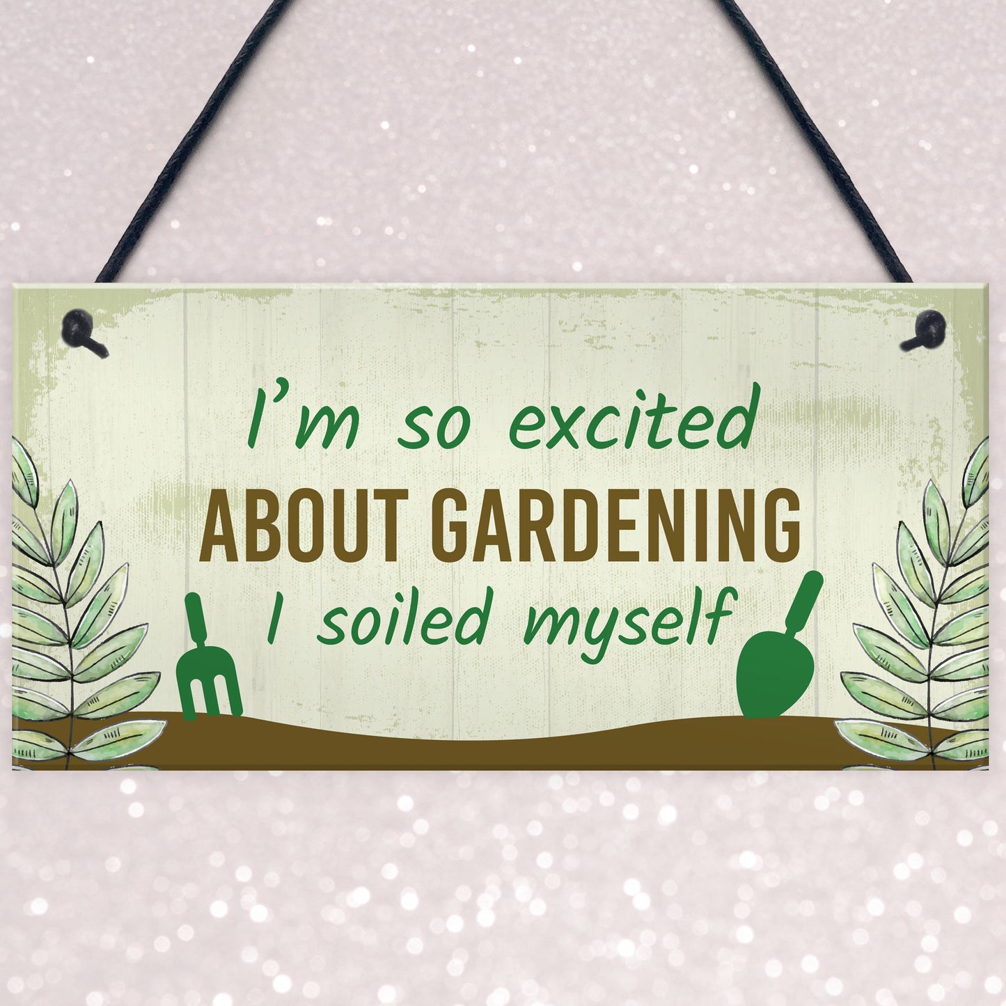 Funny Garden Sign Gift For Gardener Novelty Home Decor Signs