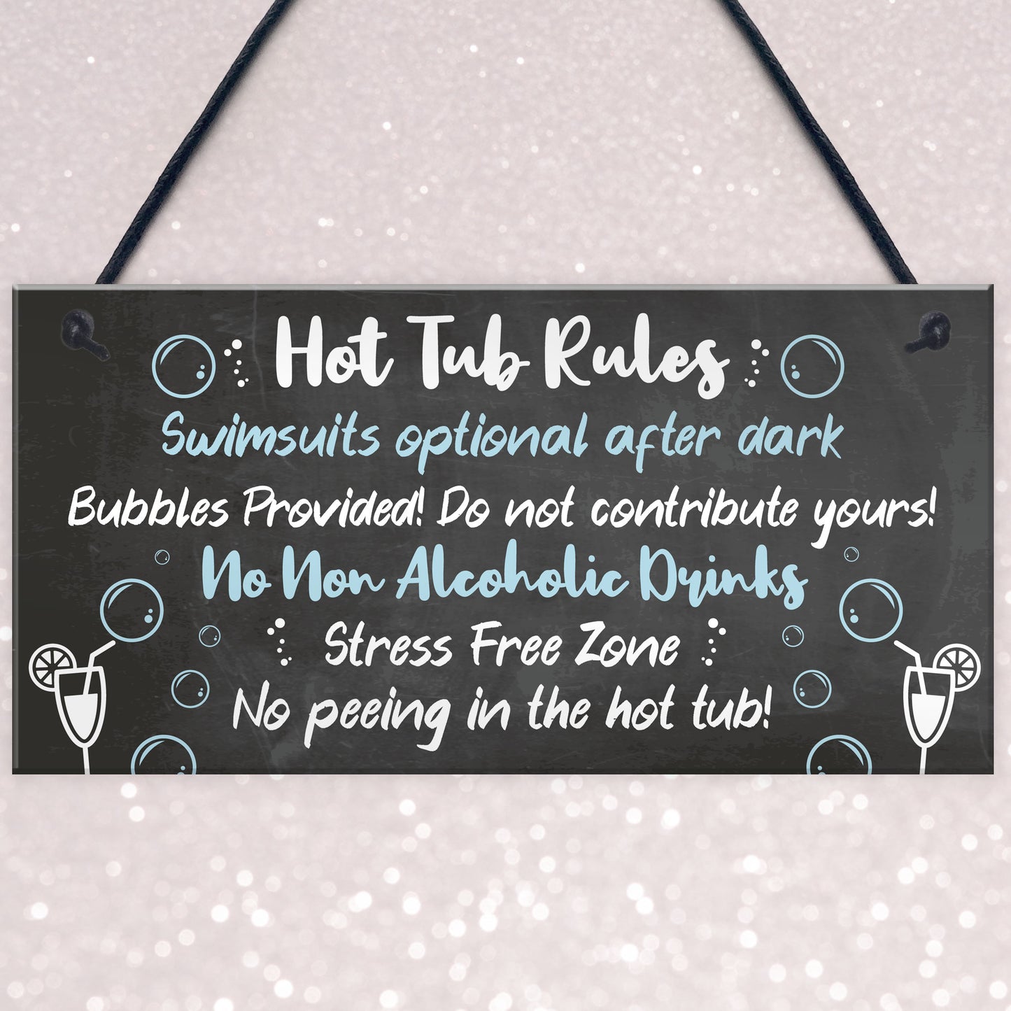 HOT TUB RULES Sign Hot Tub Signs And Plaques Shed Sign Decor