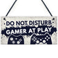 Pack of 3 Gaming Sign Bundle Gift For Gamers Birthday Gifts