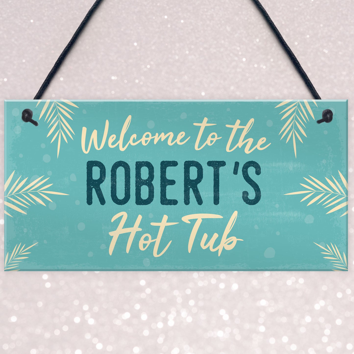 Hot Tub Sign Personalised Novelty Hanging Garden Shed Jacuzzi