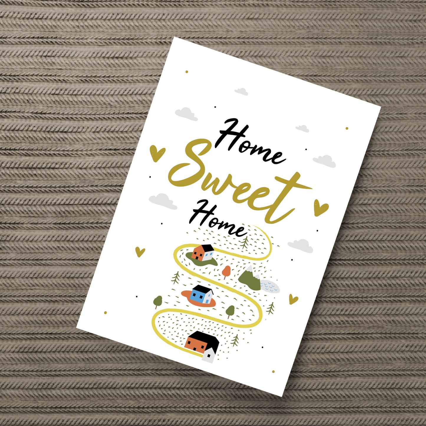 Home Sweet Home Print House Warming Gift Moving House New Home
