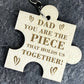 Dad Gifts Wood Puzzle Piece Keyring Fathers Day Gifts For Dad