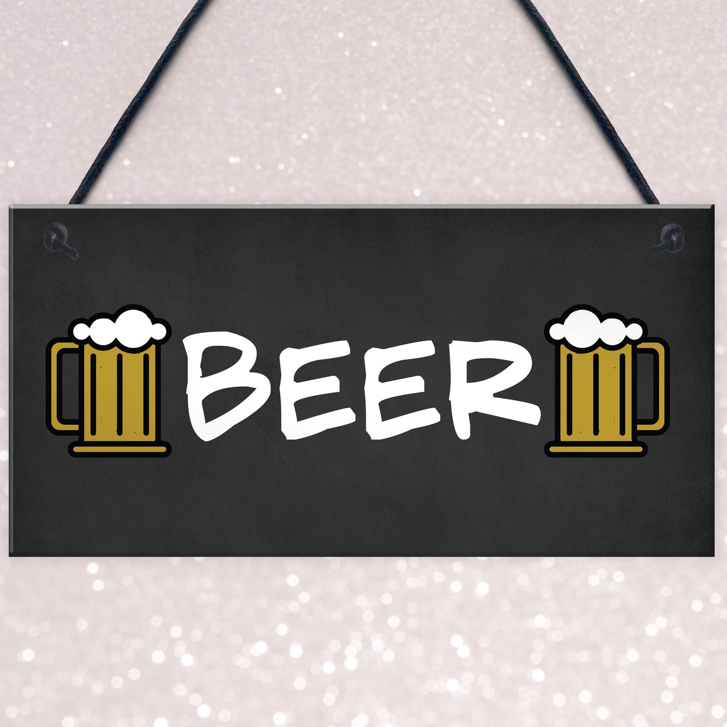 Beer Sign Hanging Home Bar Man Cave Pub Garage Sign Beer Gift