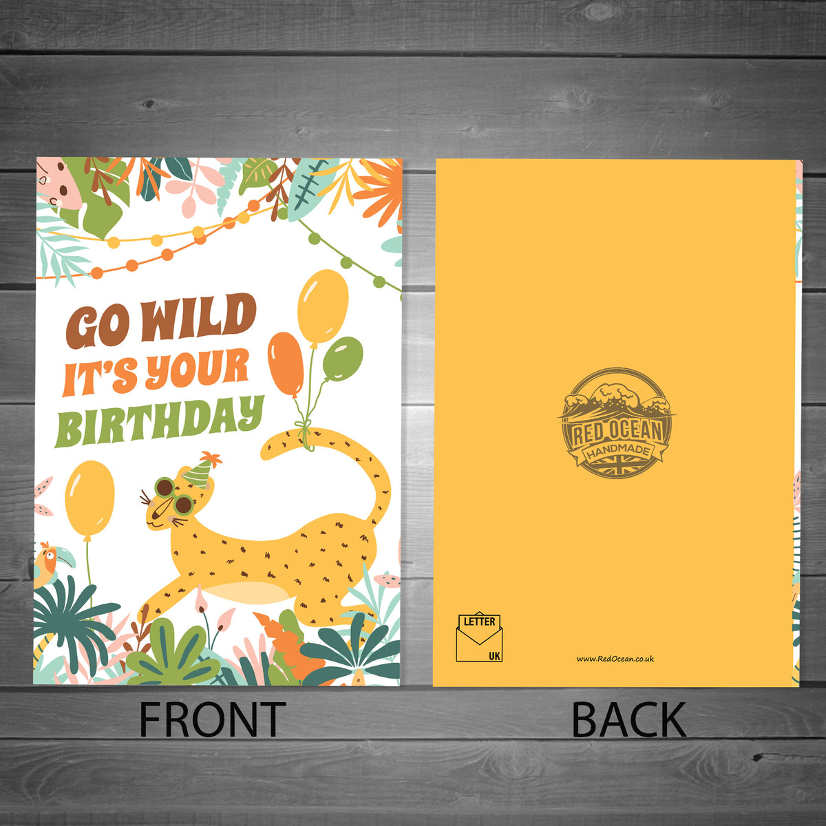 It's Your Birthday Cute Funny Animal Print Birthday Card