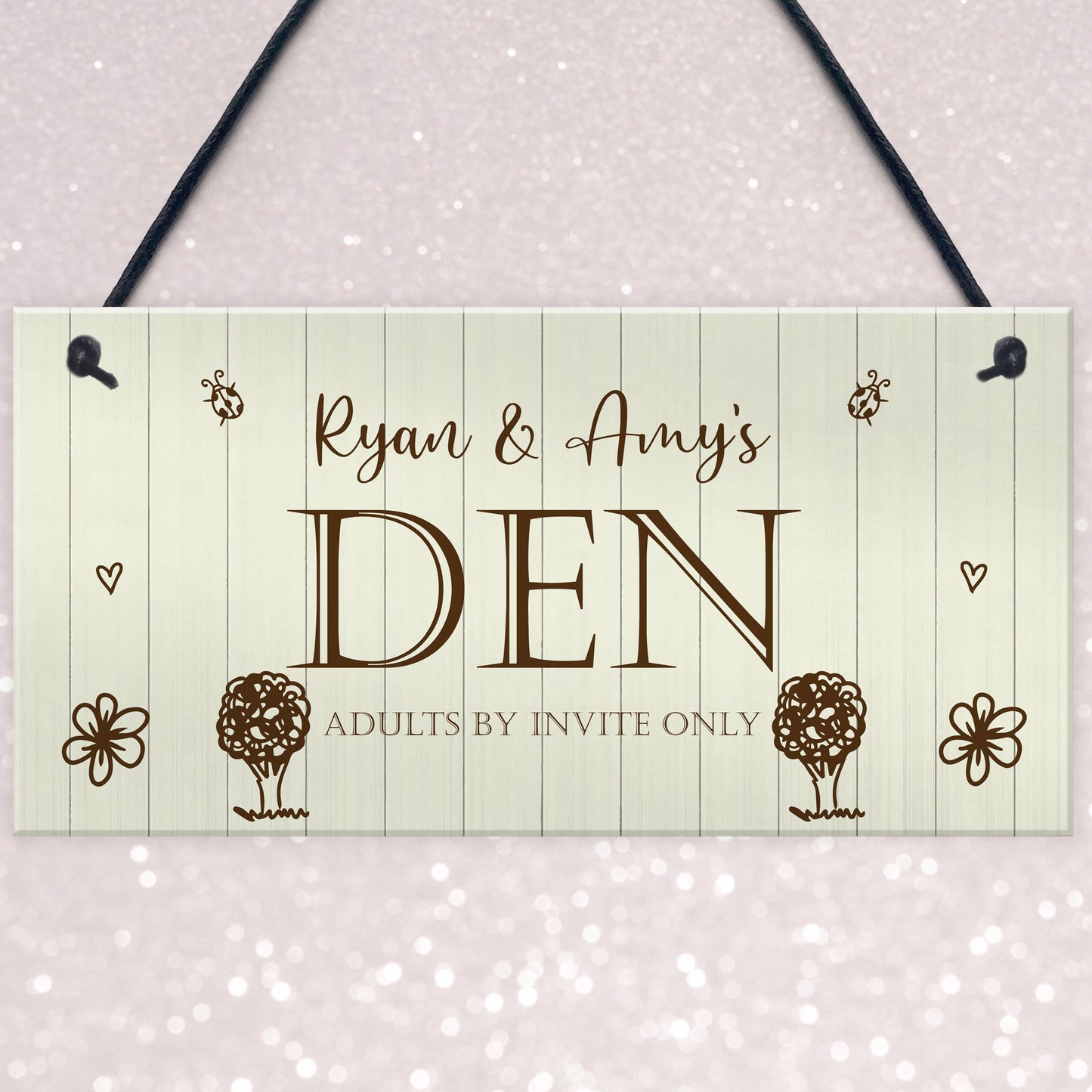 Funny Kids Den Sign Personalised Playhouse Sign Daughter Son