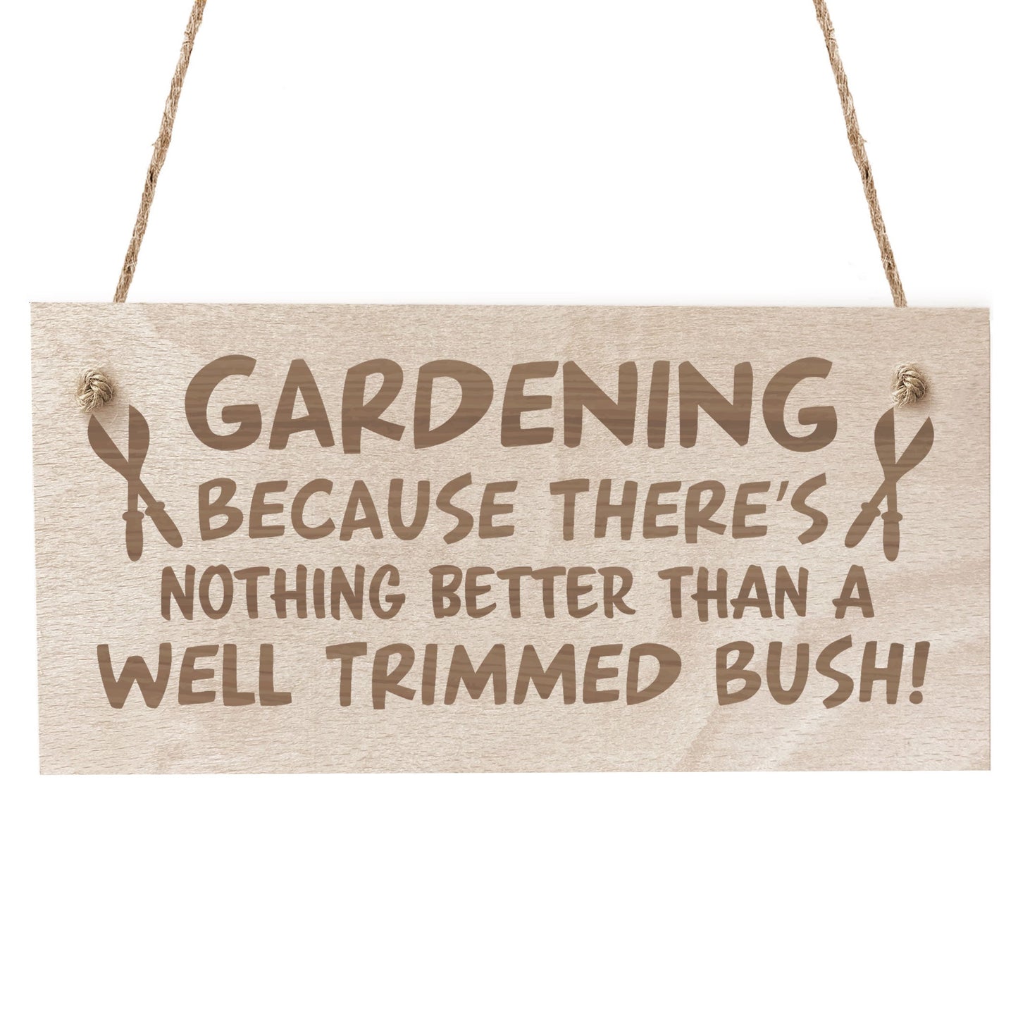 Novelty Garden Hanging Sign Gift For Gardener Garden Shed