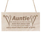 Auntie Gifts Aunt Aunty Birthday Christmas Gifts Wood Sign Gift