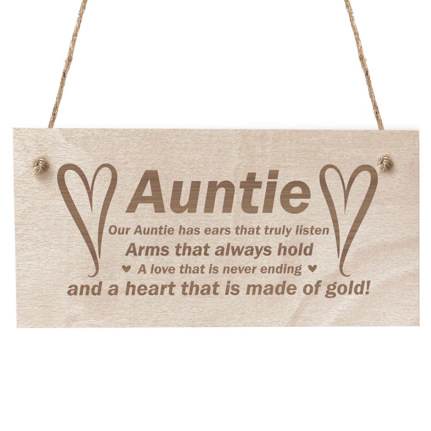 Auntie Gifts Aunt Aunty Birthday Christmas Gifts Wood Sign Gift
