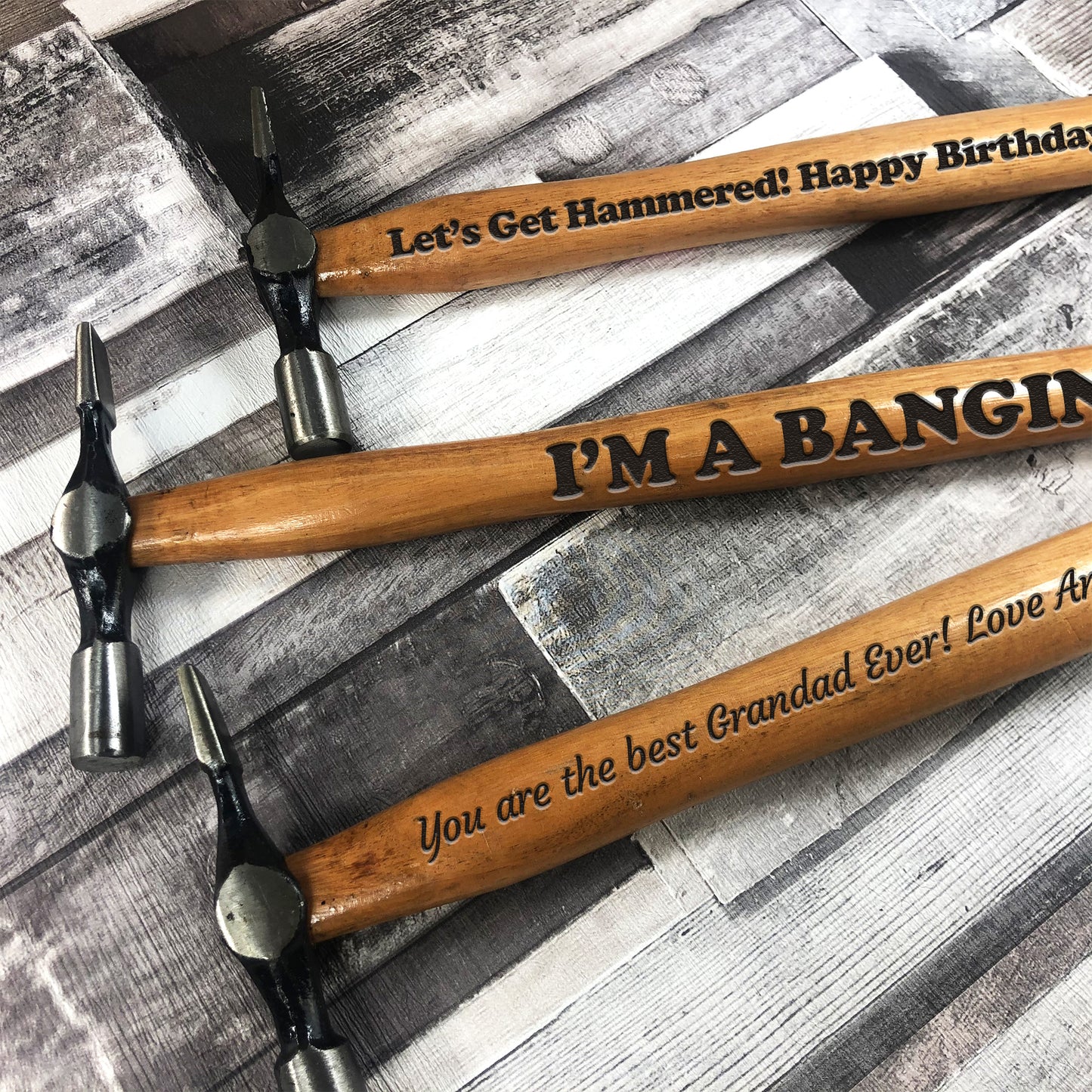 Funny JOKE Christmas Birthday Gift For Dad Engraved Hammer Gift