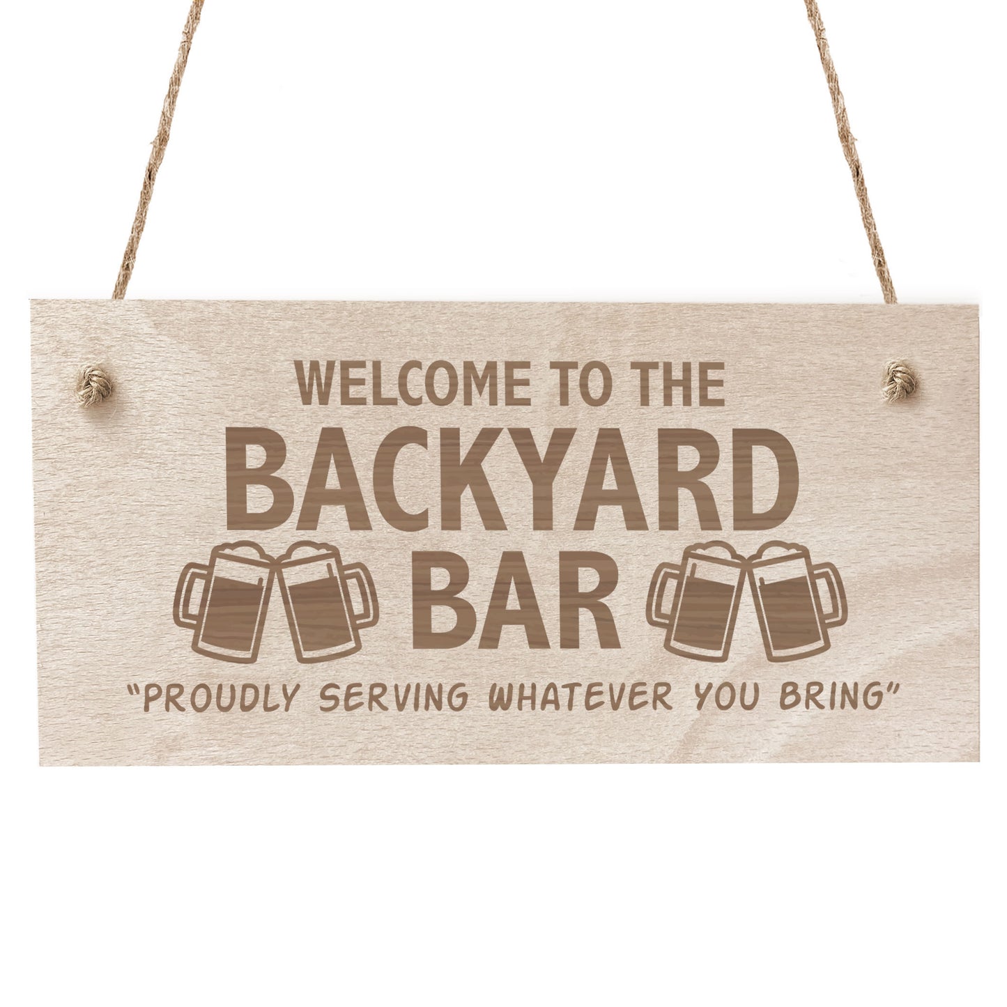 Bar Signs For Home Bar Outside Engraved Hanging Plaque Garden