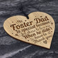 Foster Dad Gift For Birthday Christmas THANK YOU Gift Heart