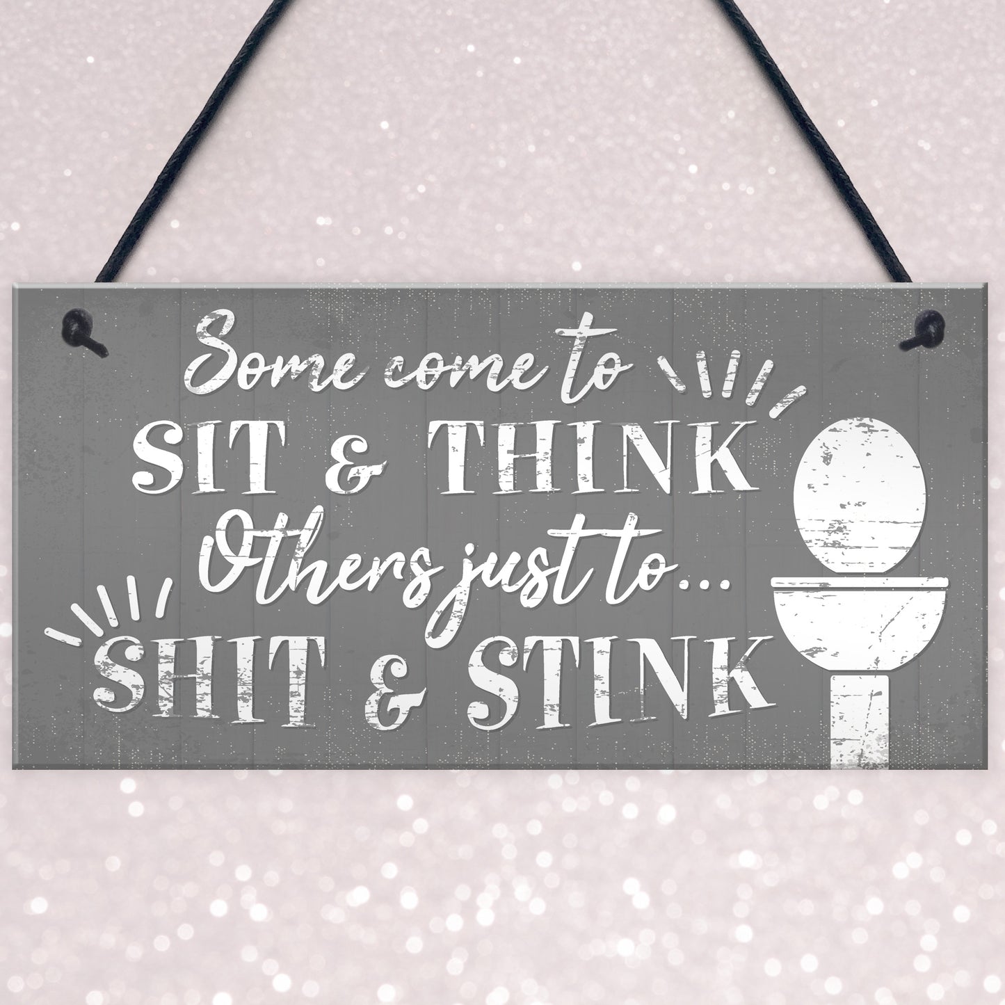 Come To Sit Funny BATHROOM Signs  Chic Door Plaque for Toilet