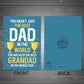 Birthday Fathers Day Card For Dad And Grandad Card For Him Men