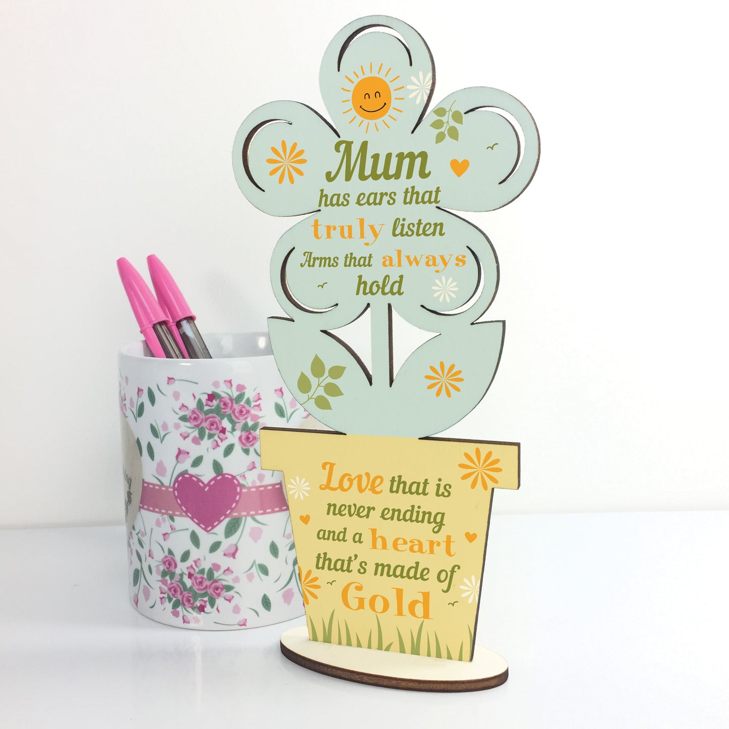 Mum Birthday Gift Wooden Flower Mothers Day Gift For Mum Gift