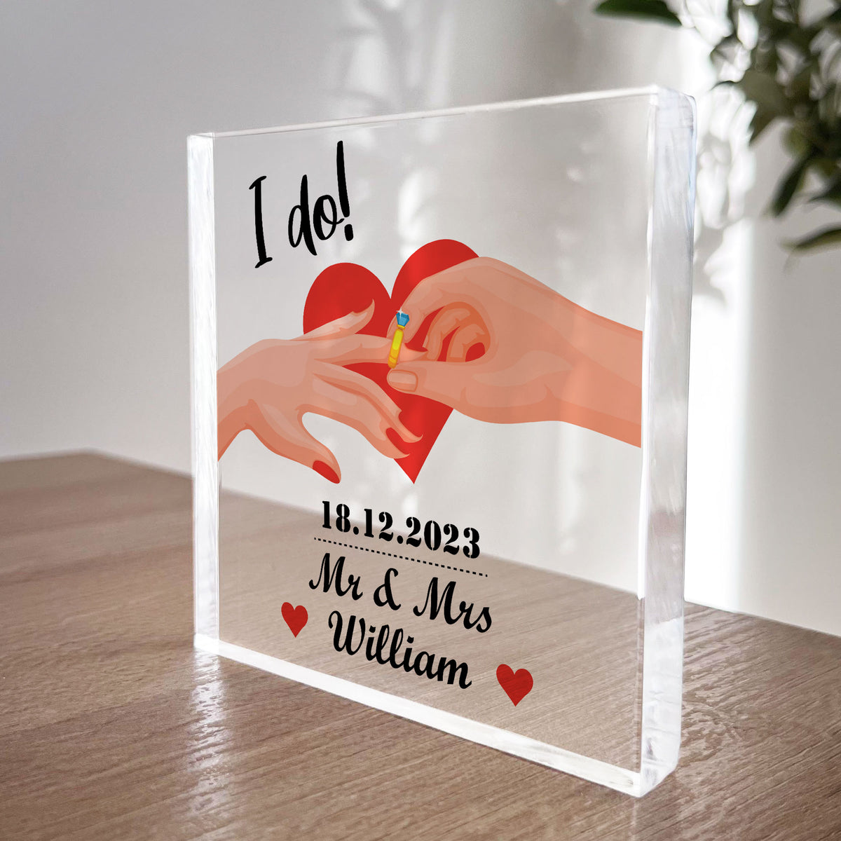 I Do Gifts Marriage Sign Gifts For Couple Personalised Wedding