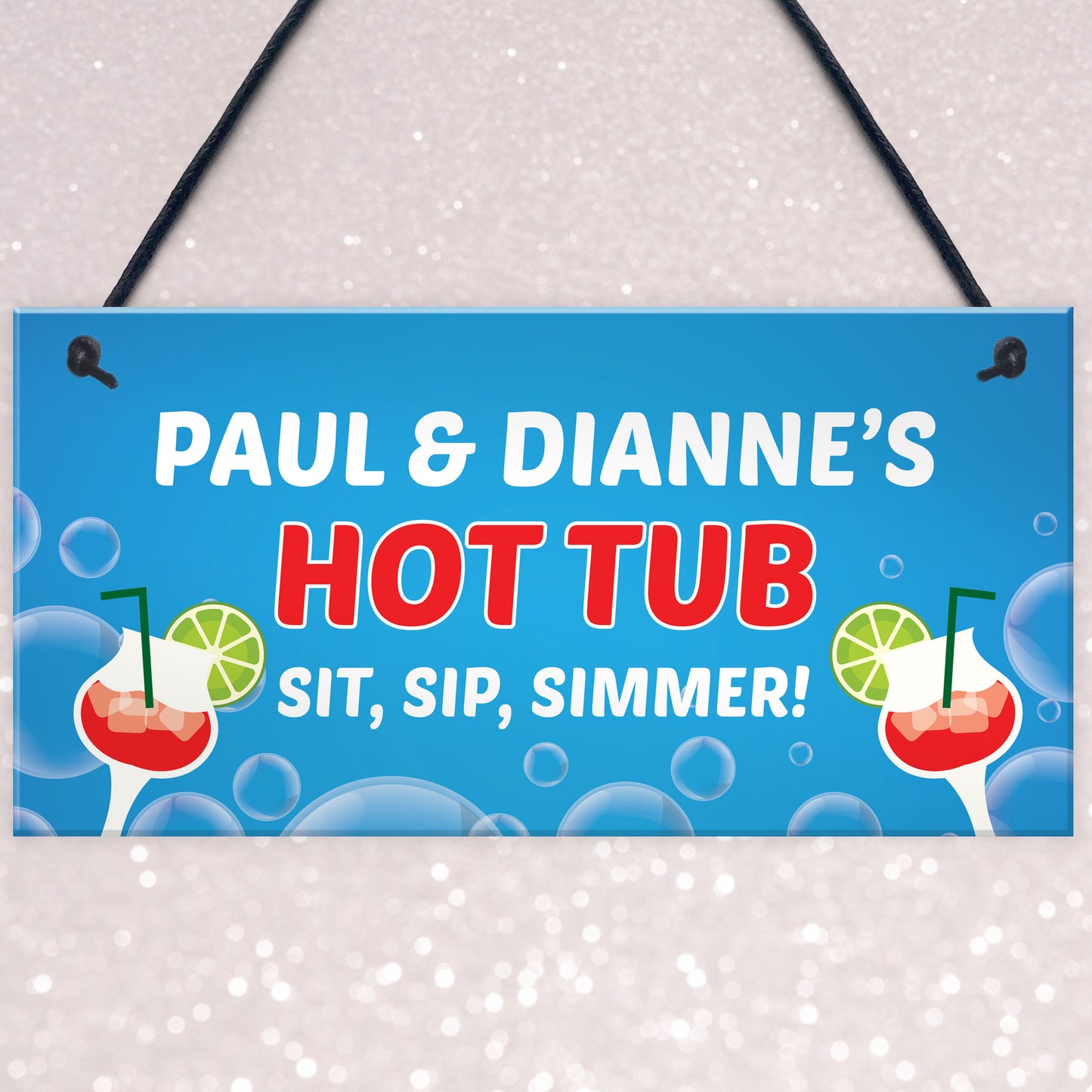 Funny Hot Tub Decor Personalised Hot Tub Sign Accessories Garden