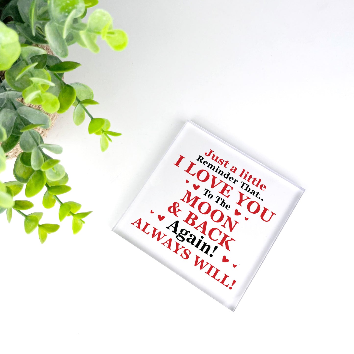 I LOVE YOU Gift for Him Her Valentines Day Gift Anniversary Gift