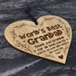 Worlds Best Grandad Gift For Birthday Christmas Engraved Heart