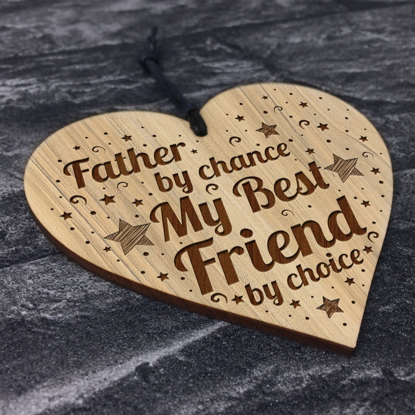 Dad Gift From Daughter Son Best Friend Gift Engraved Heart