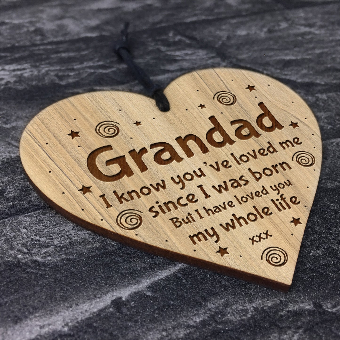 Grandad Birthday Gifts Engraved Heart Grandad Christmas Gifts