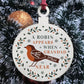 A Robin Appears Grandad Memorial Bauble Tree Decoration