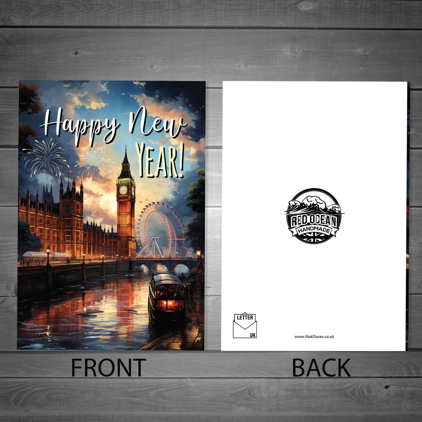 Happy New Year Greeting Card For Him Her Special Couple Friends