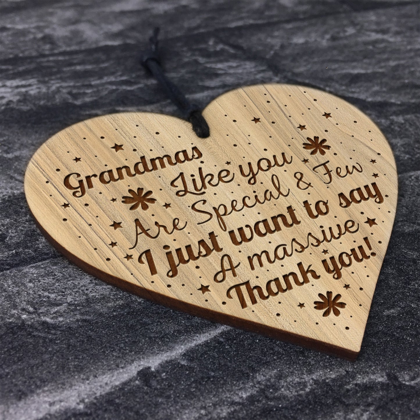 Nan Grandad Gift Engraved Heart Grandparent Gift Sign Birthday