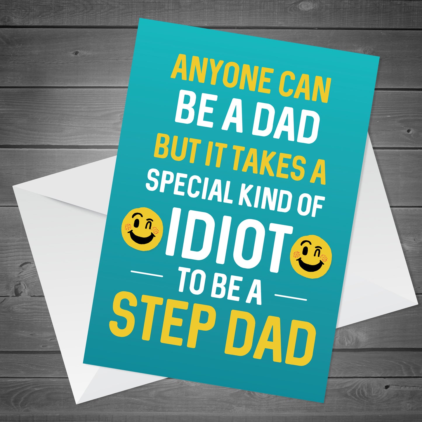 Novelty Step Dad Gift For Fathers Day Birthday Card Daughter Son