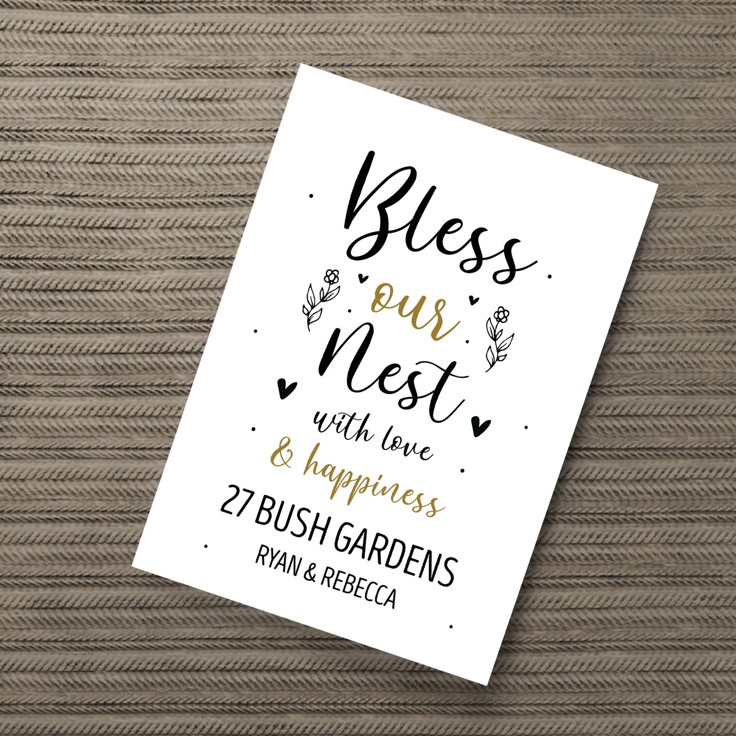 Bless This Home New Home House Warming Gift Print Friend Gift