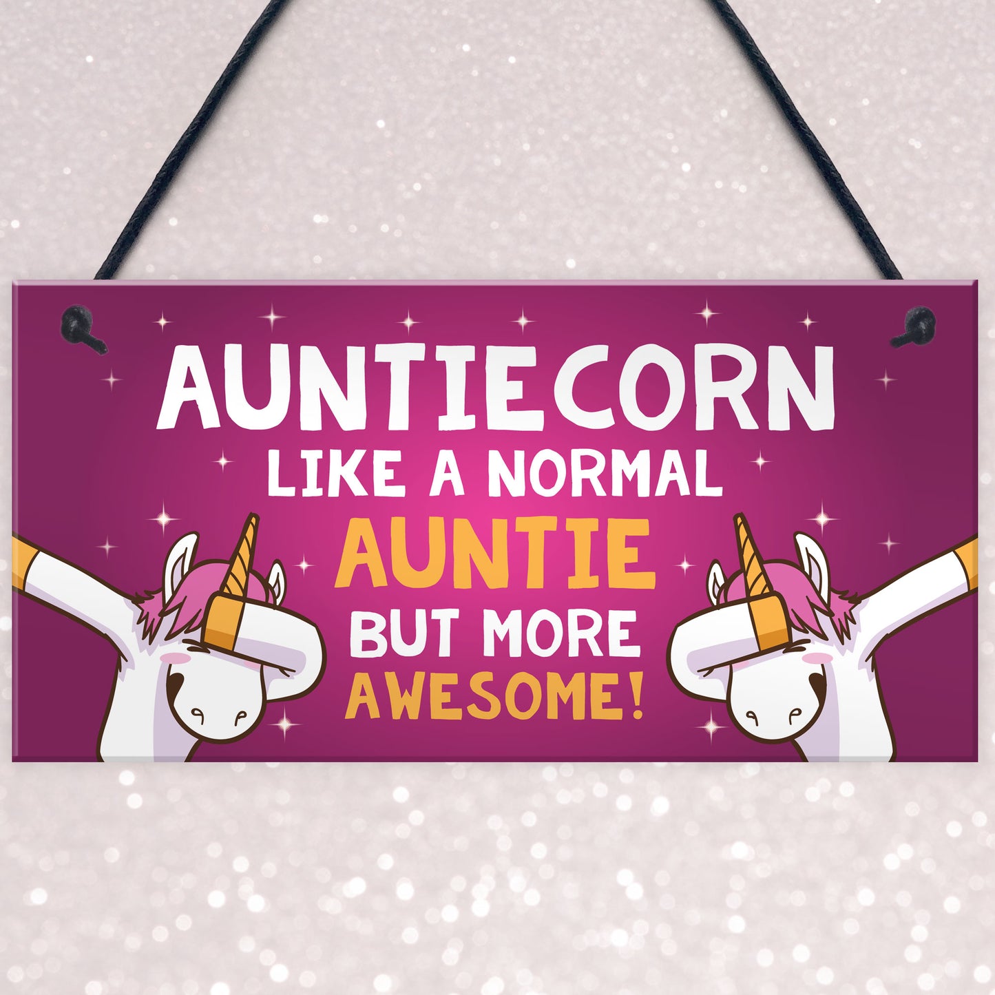 Funny Auntiecorn Plaque Auntie Unicorn Gifts Birthday Christmas