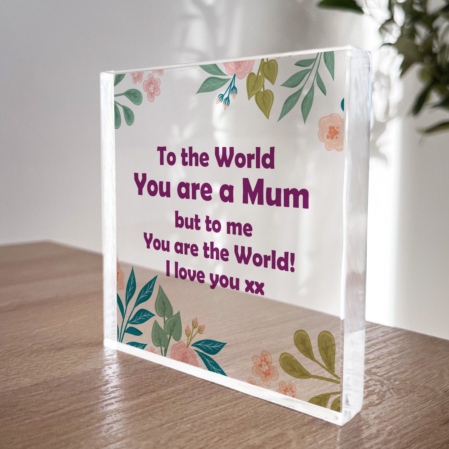 Mum Gifts Acrylic Block Special Mum Gifts For Christmas Birthday