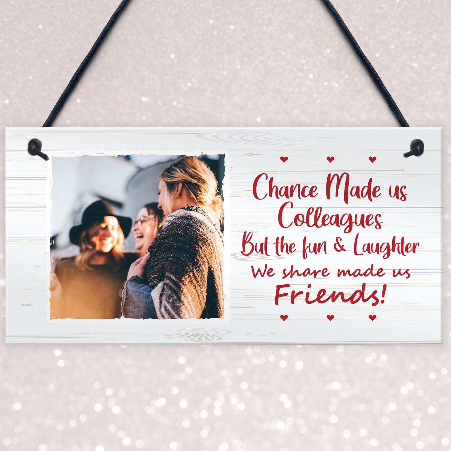 Friendship Plaques Gift For Colleague Personalised Birthday Xmas