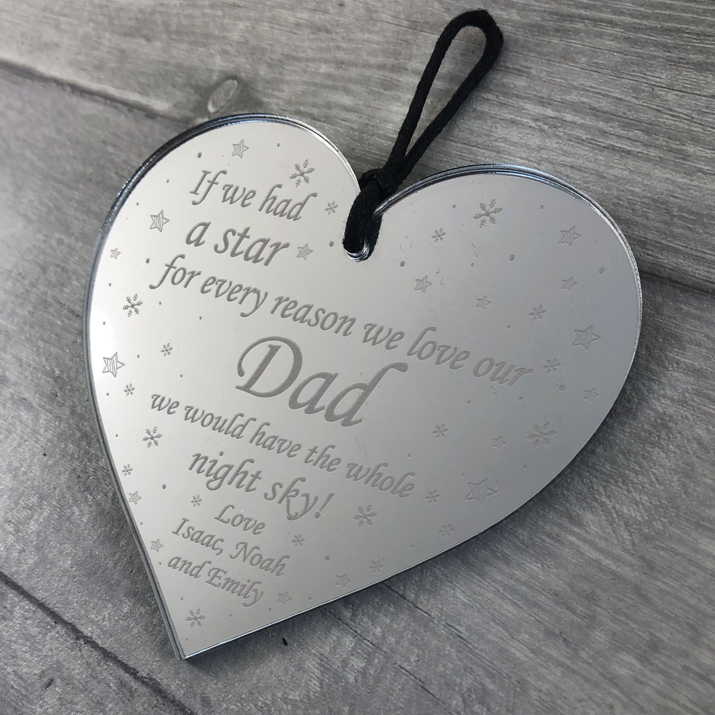 Personalised Gift For Dad Daddy Heart Gift For Him Birthday Xmas
