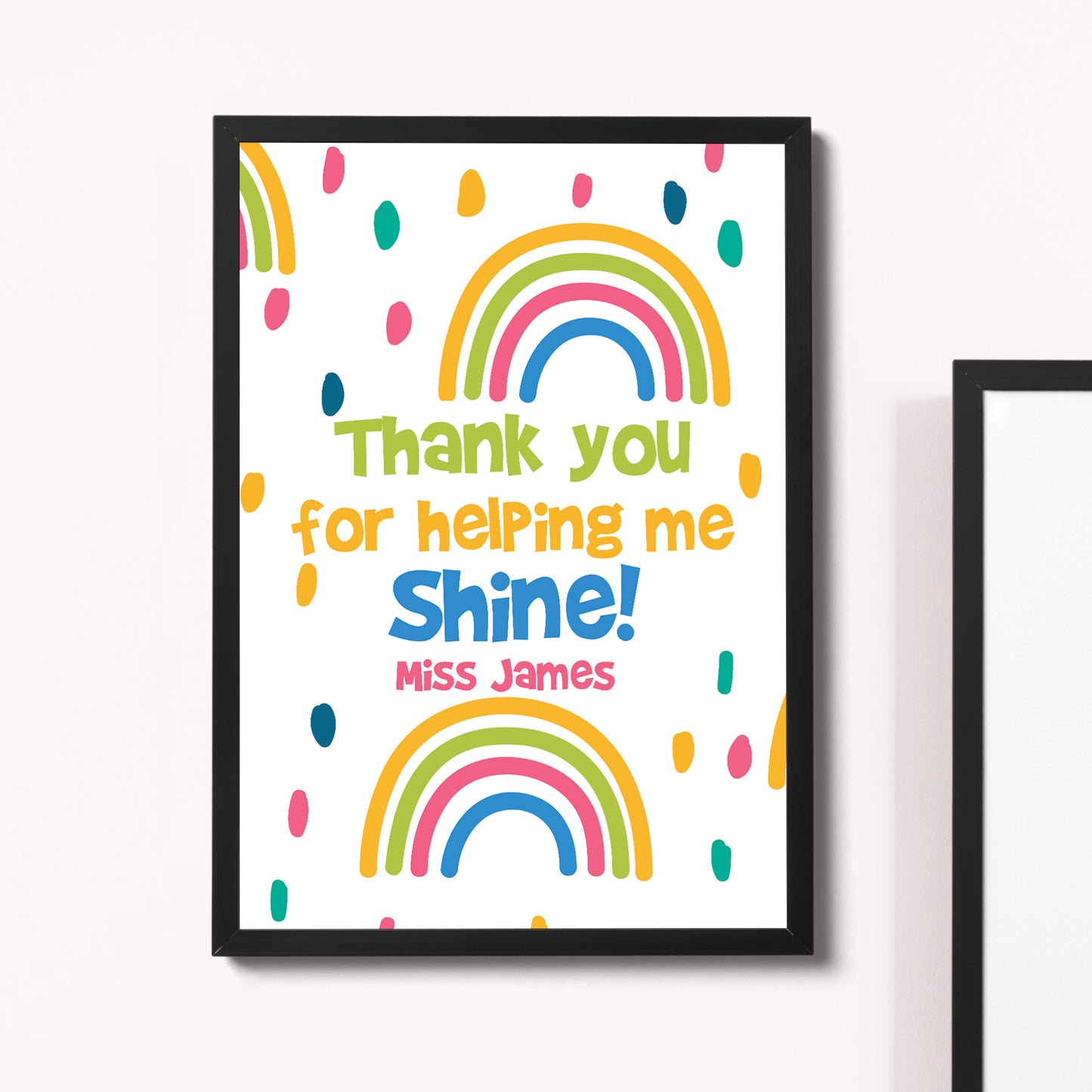 Cute Teacher Print Personalised Thank You Gift For Teacher