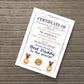 Novelty Certificate Fathers Day Birthday Funny Gift For Daddy