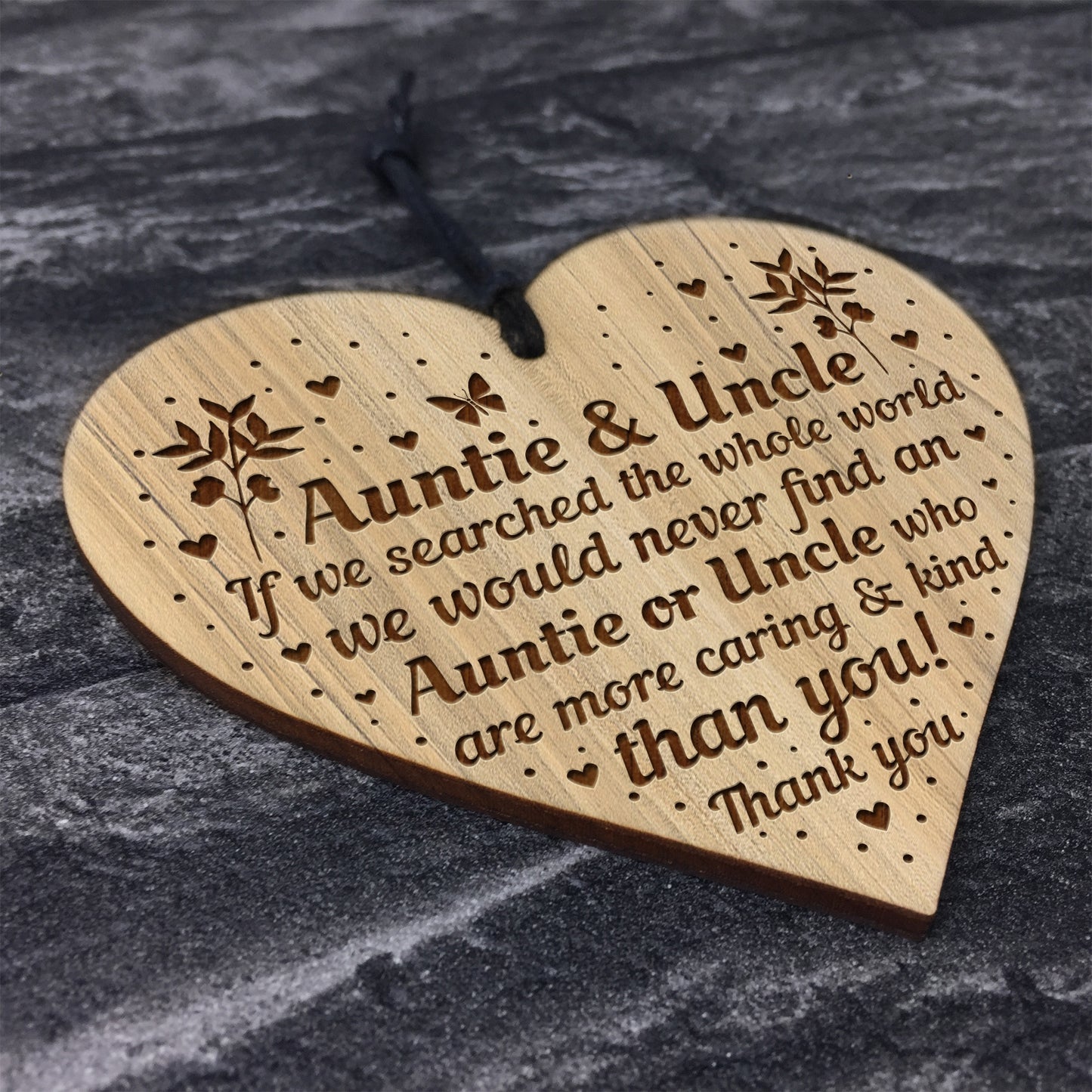 Auntie Gifts Uncle Gifts For Birthday Christmas Engraved Heart