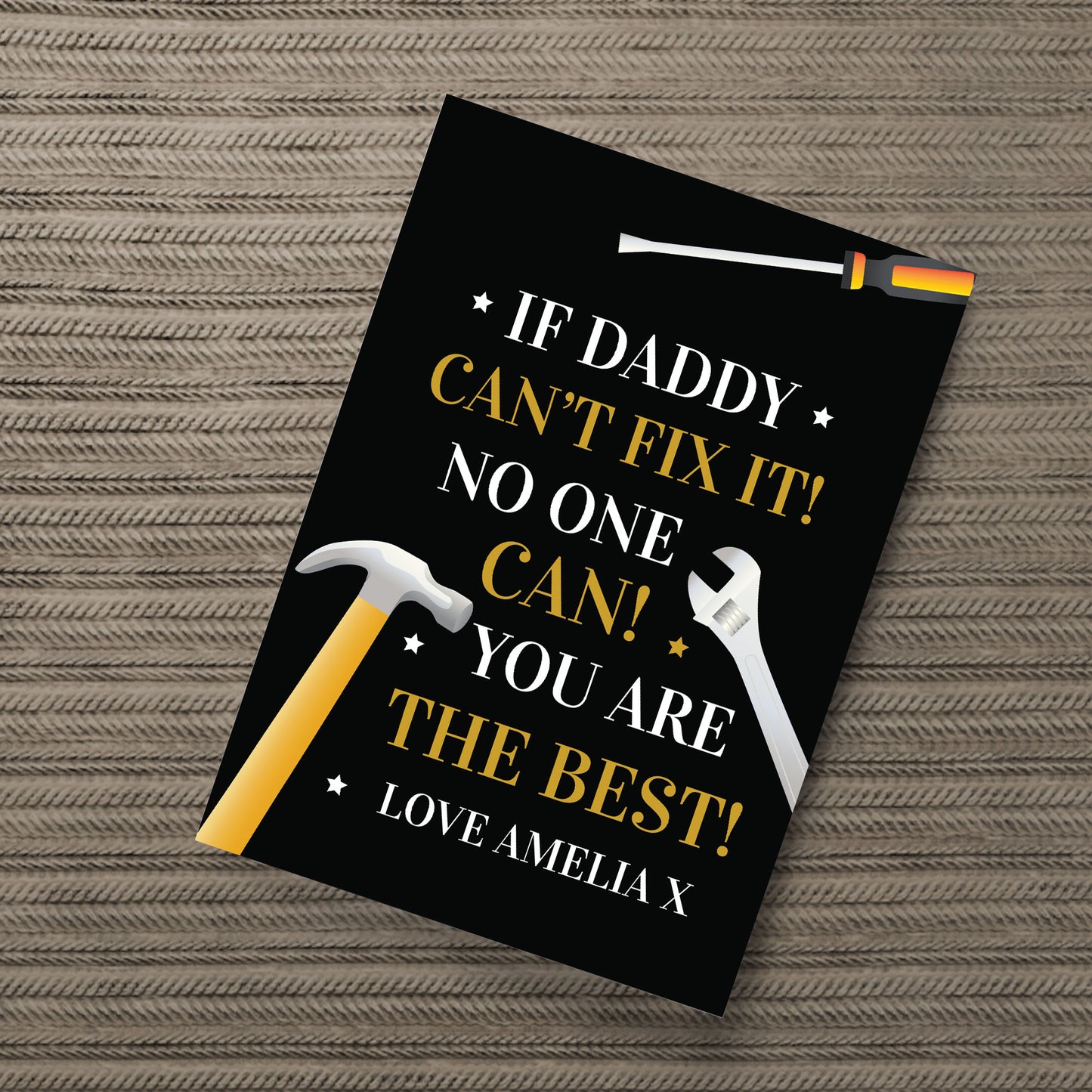 DADDY CANT FIX IT Funny Print For Daddy Birthday Christmas Gift