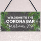 Welcome To The Corona Bar Sign Christmas Decor Home Bar Sign