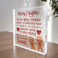 Best Friend Christmas Funny Gift For Friend Acrylic Plaque Gifts