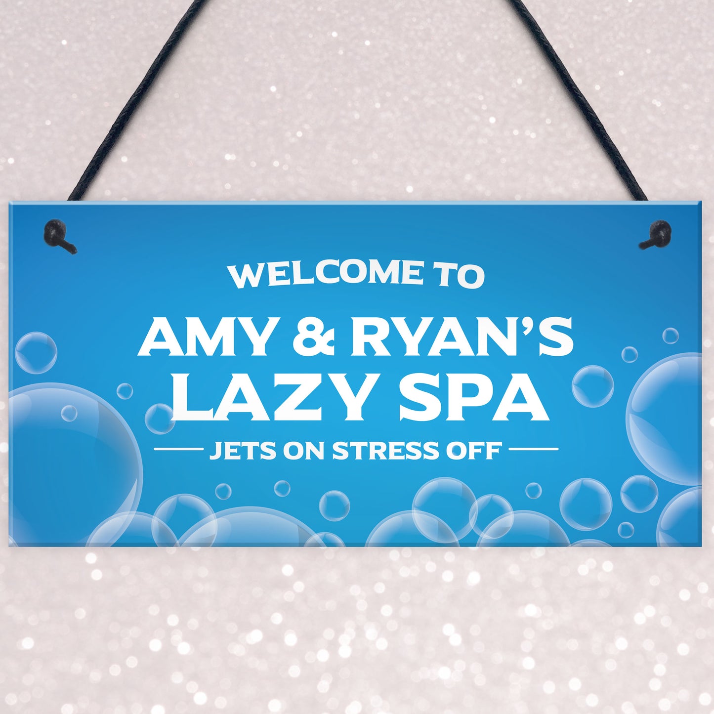 PERSONALISED Lazy Spa Hot Tub Signs For Garden Hot Tub Decor