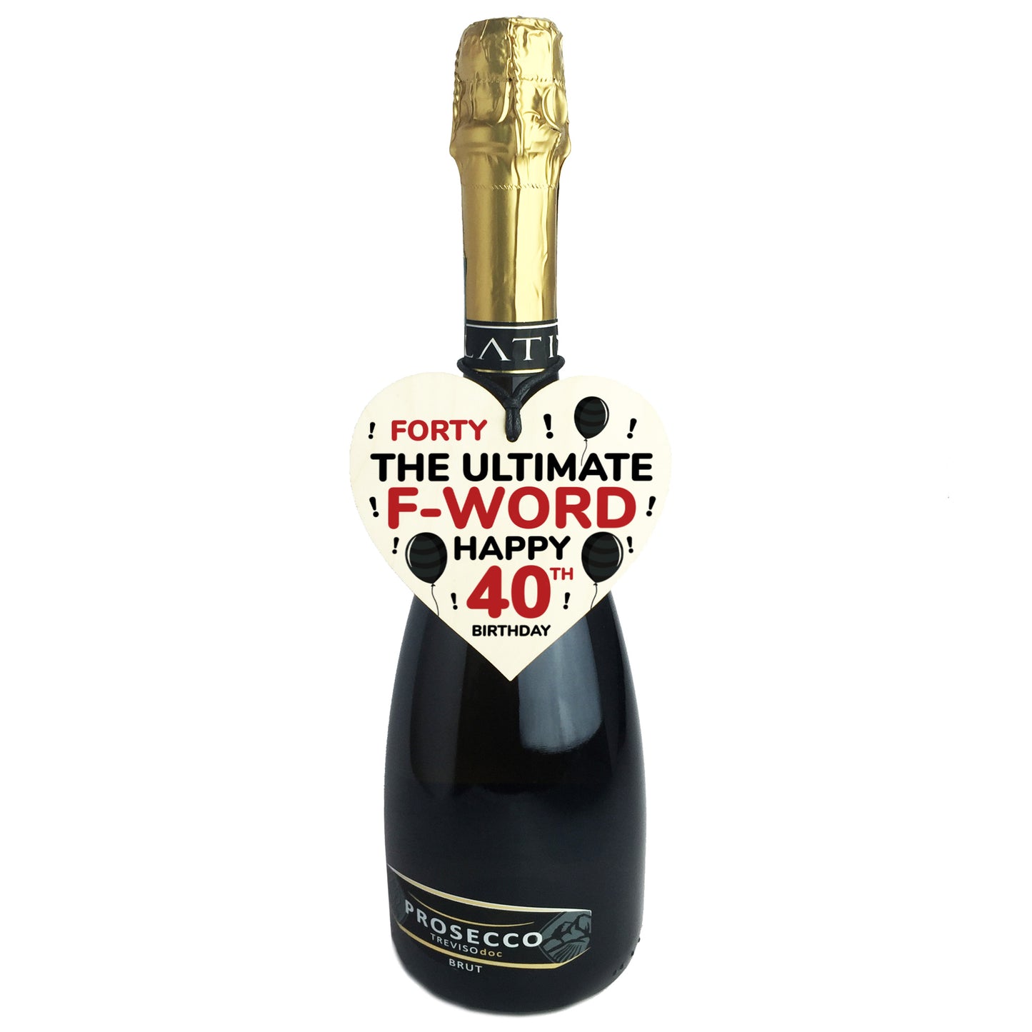 40th Birthday Funny Wood Heart Gift For Friend 40th Birthday