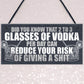 Funny Alcohol Gift Home Bar Sign Vodka Garden Pub Shed Plaque